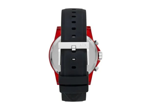 Men's Armani Exchange Chronograph Quartz Black Red Watch - AX1338